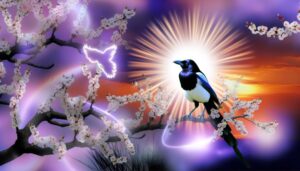 black billed magpie symbolism