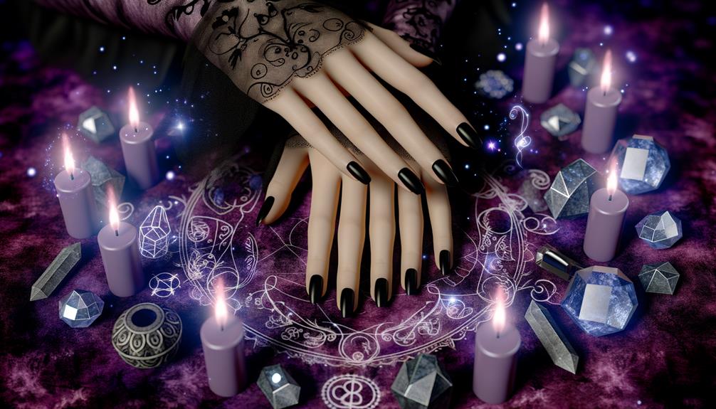 black nail polish symbolism