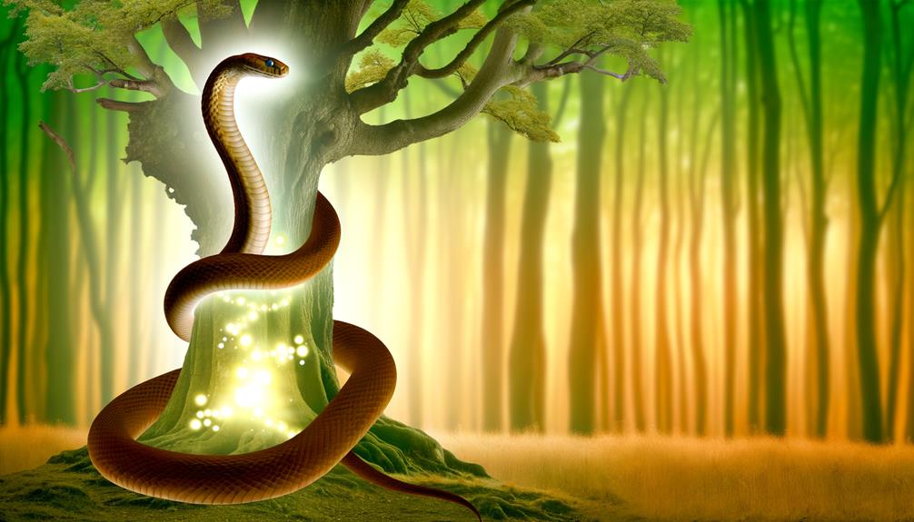 brown snakes represent duality