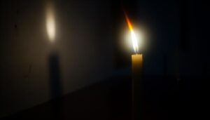 candle extinguishing signifies spiritual presence