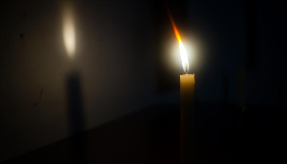 candle extinguishing signifies spiritual presence