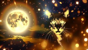 cat s visit symbolizes guidance