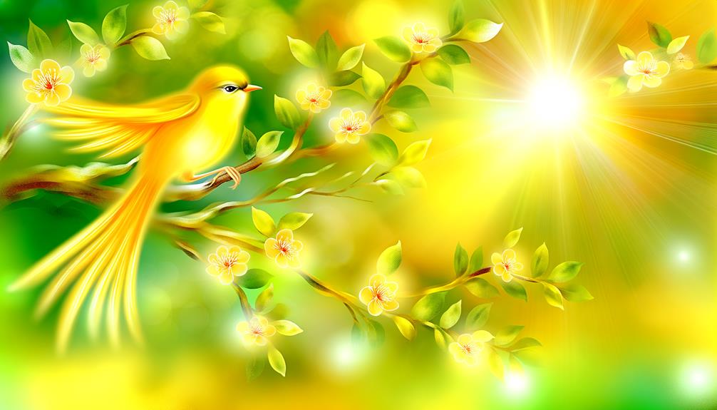 channeling vibrant yellow energy