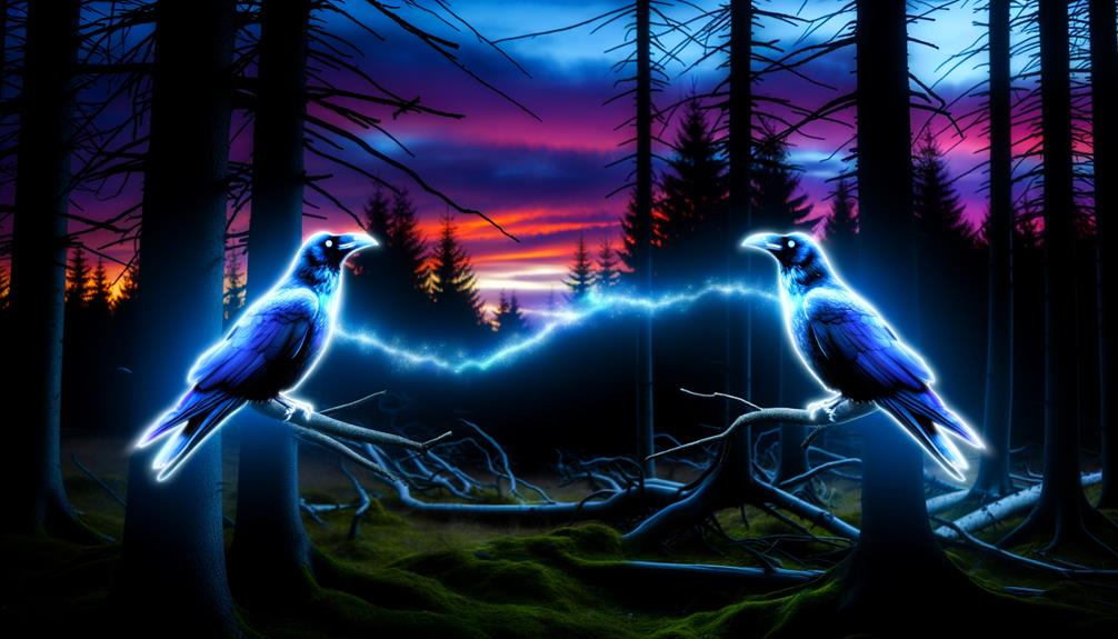 crow symbolism twin flame connection