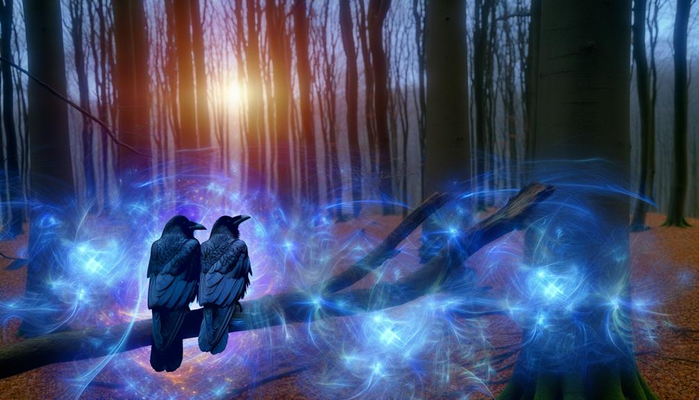 crow symbolizes twin flame