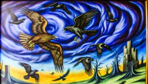 crows pursuing hawk symbolism