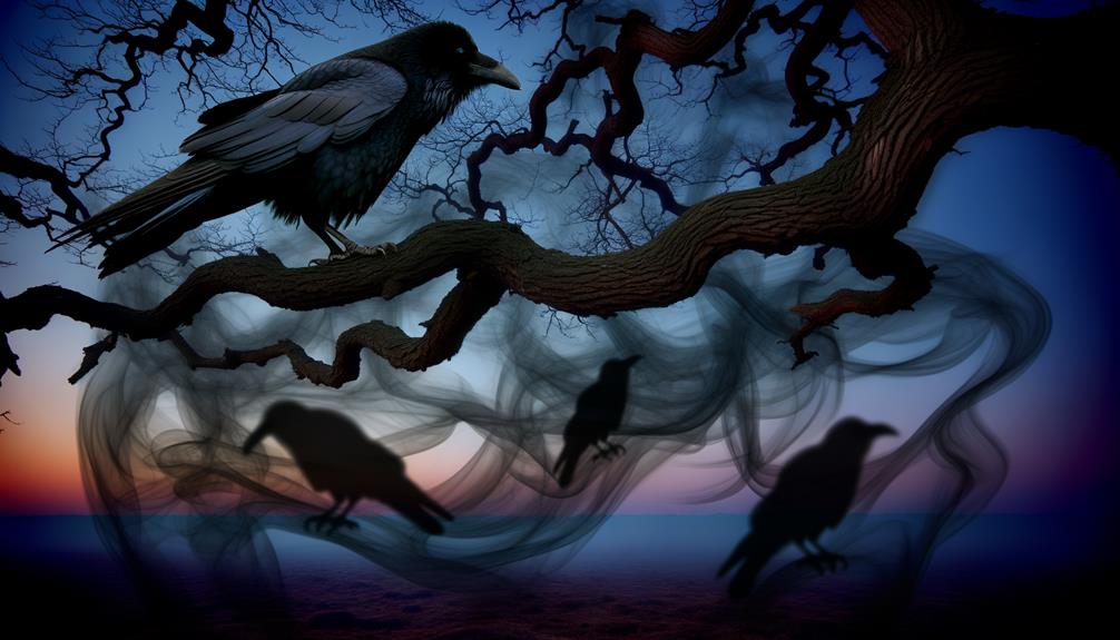 crows represent transformation and intelligence