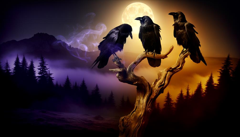 crows symbolize wisdom and change