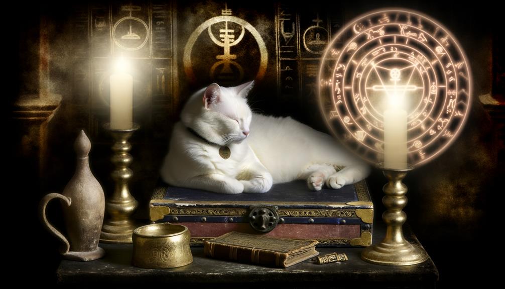 cultural symbolism of white cats