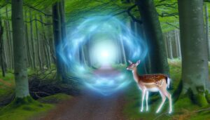 deer crossing spiritual guidance