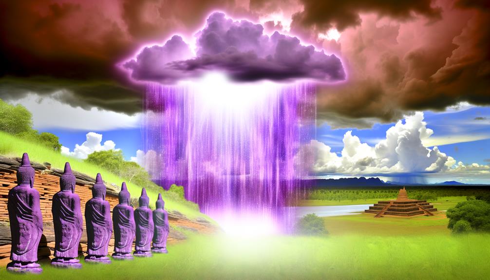 divine imagery in rain