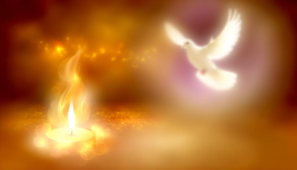 dove representing divine presence