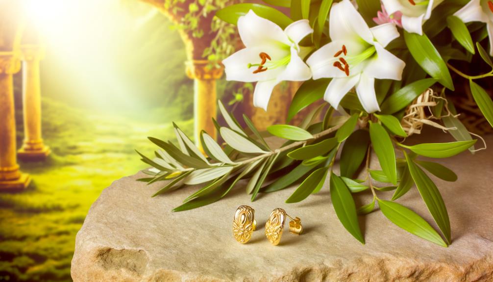 earrings symbolizing commitment and devotion