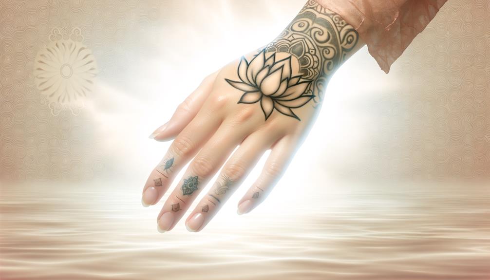 enlightenment through lotus flower