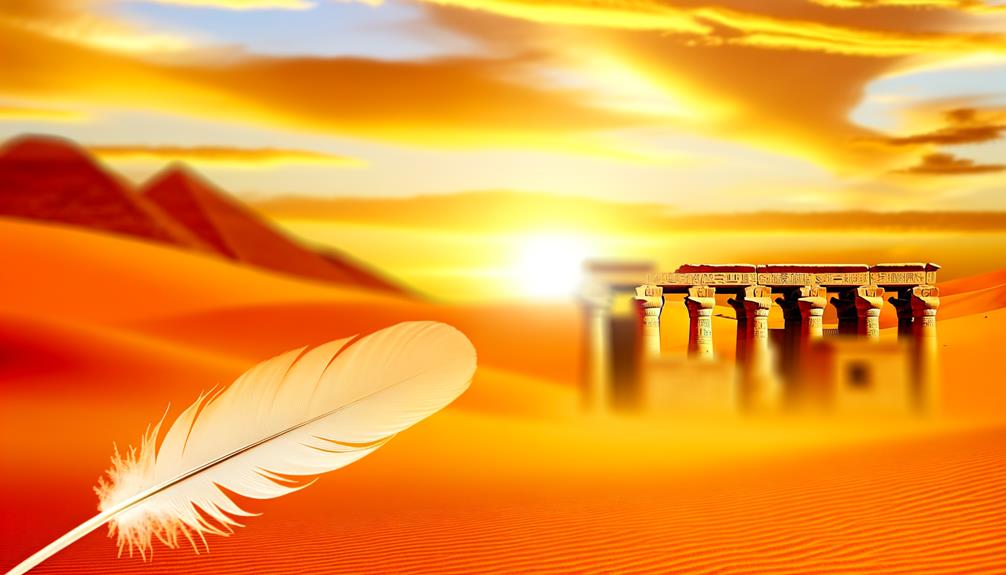 feathers symbolizing divine truth
