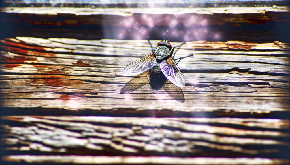 flies represent decay and transformation
