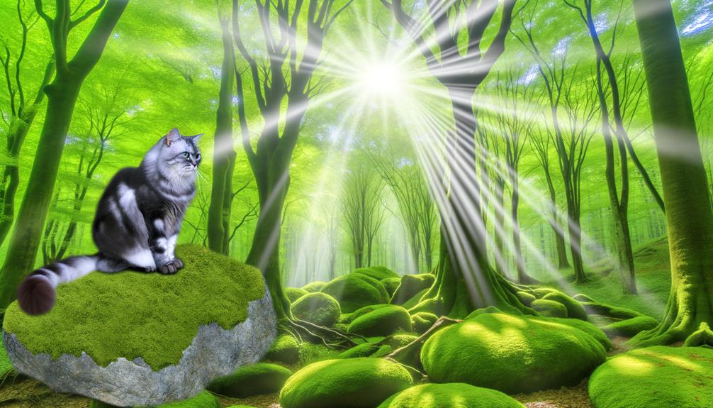 grey tabby cat symbolism