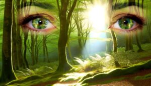 hazel eyes symbolize intuition