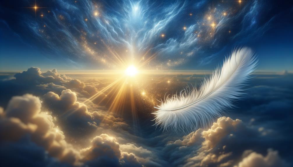 heavenly guidance via feathers