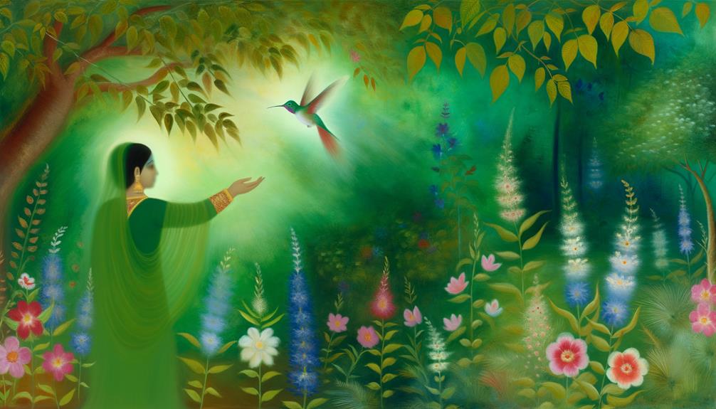hummingbird symbolizes spiritual connection