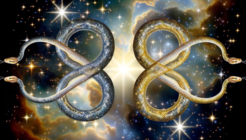 intertwined snakes symbolize unity