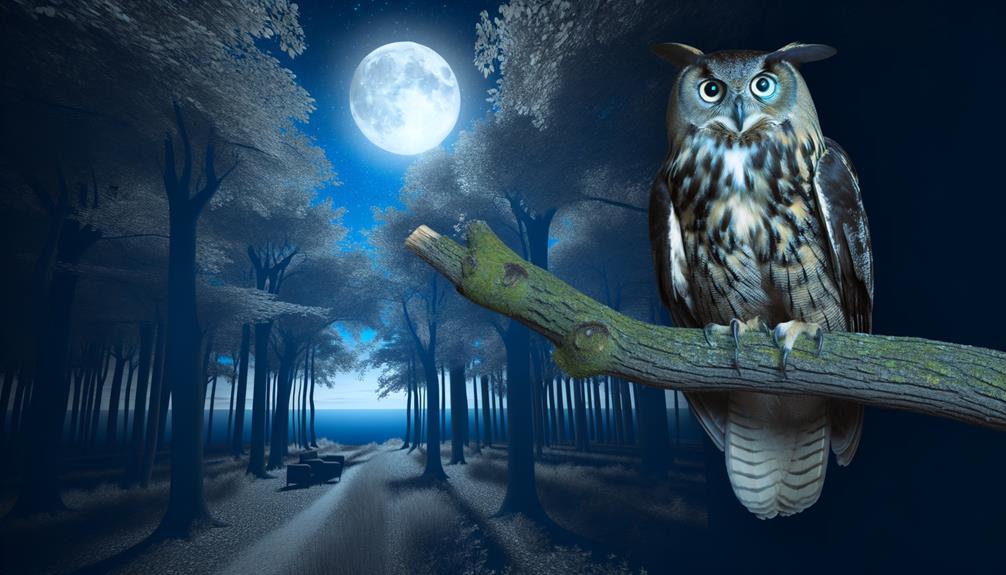 mysterious nocturnal bird