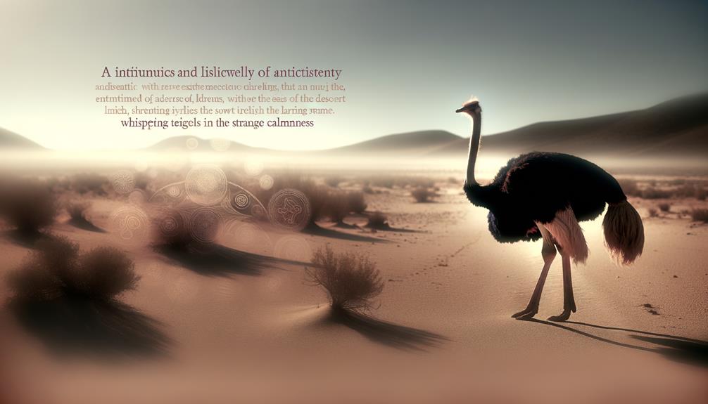 ostriches represent avoidance and denial