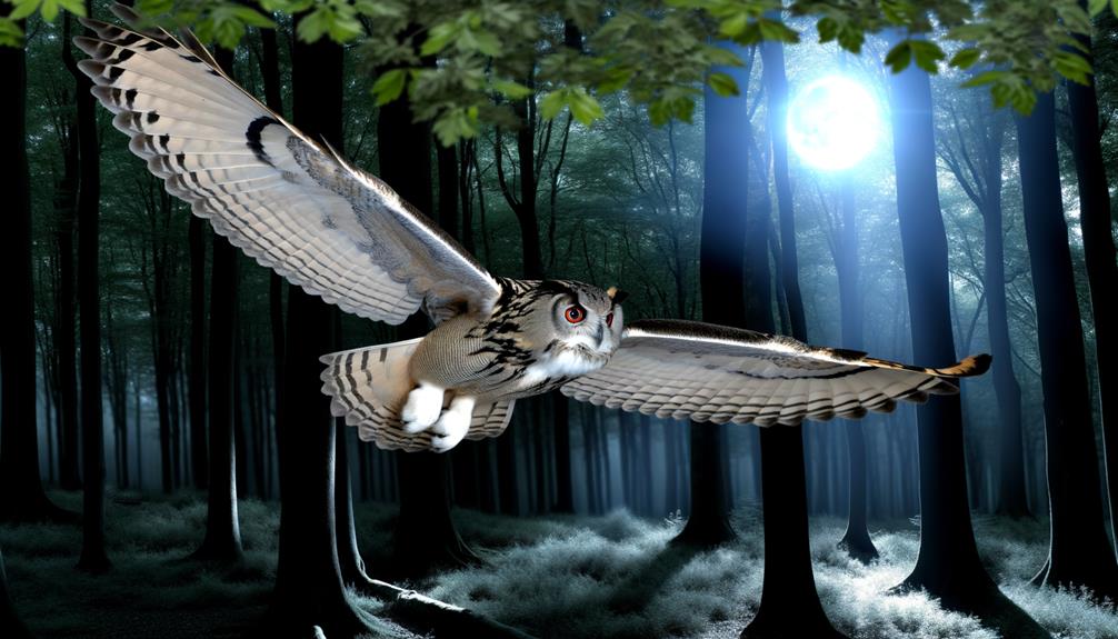 owls quiet nighttime flight