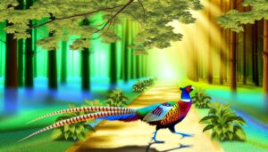 pheasant crossing symbolizes spiritual guidance