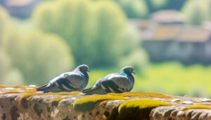 pigeons symbolize peaceful guidance