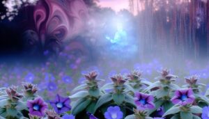 purple flowers symbolize spirituality