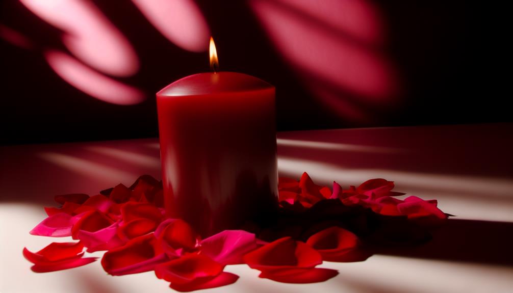 red candles represent passion