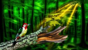 red headed woodpecker symbolism significance