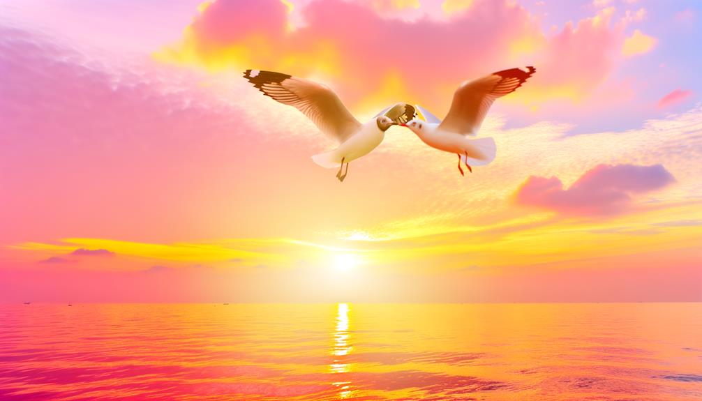 seagulls exploring spiritual connections