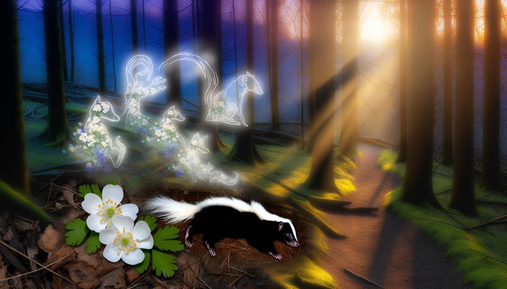 skunks represent boundaries and defense