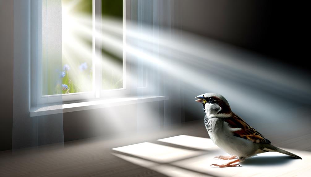 sparrow symbolism home protection