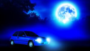 symbolism of blue cars