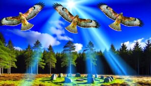 three hawks symbolize guidance