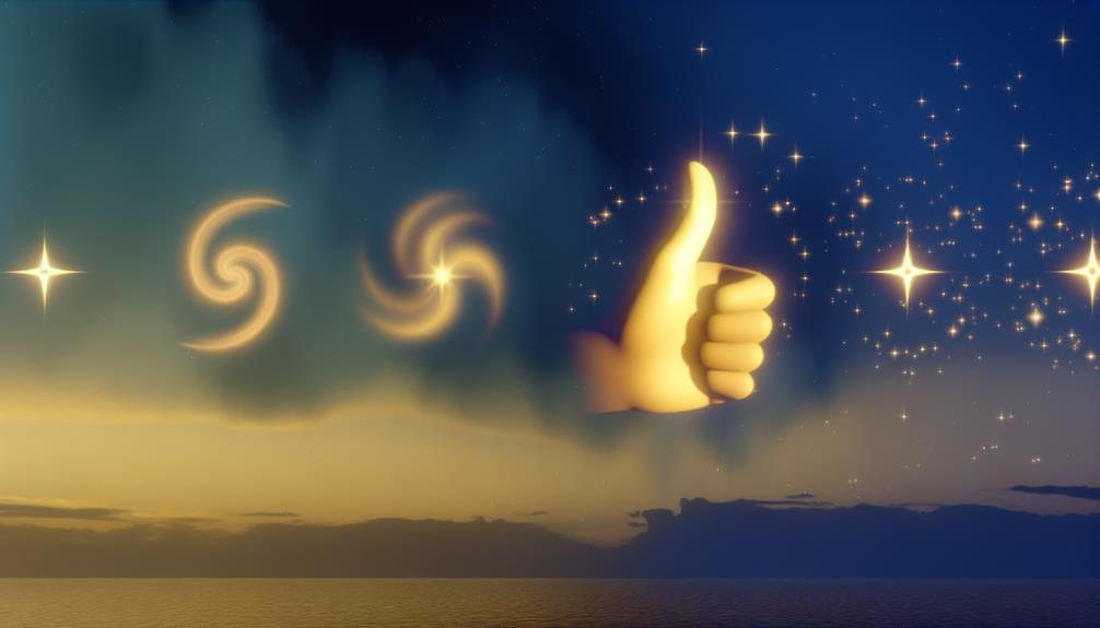 thumbs up approval gesture