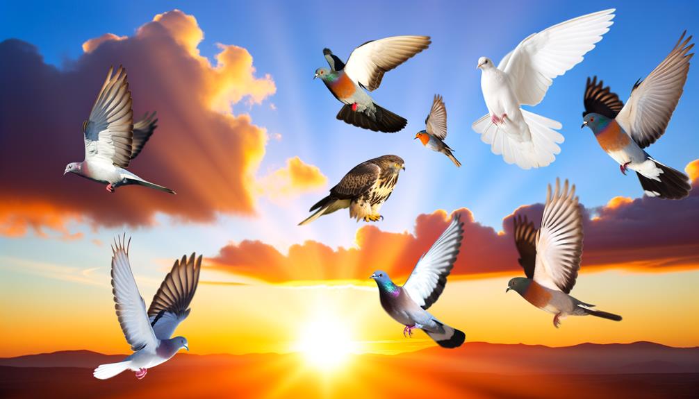 varieties of avian species