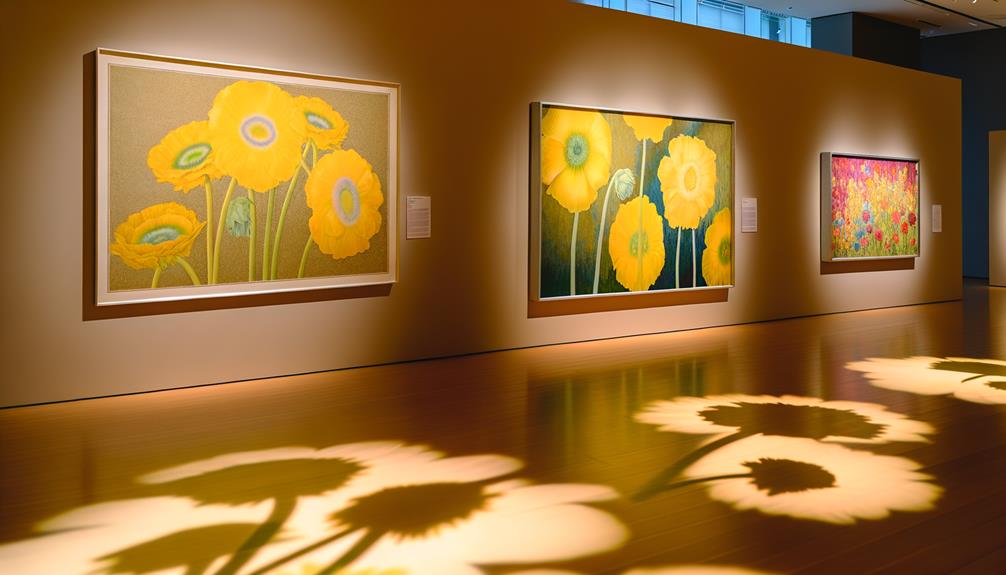 vibrant blooms depicted creatively