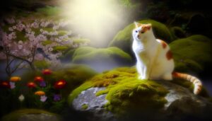 white orange cat symbolism