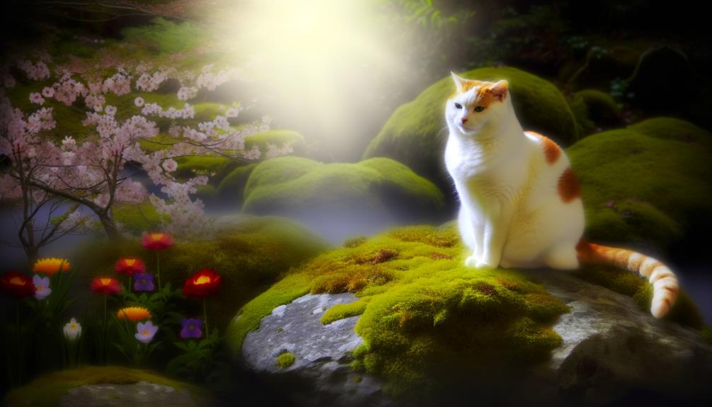 white orange cat symbolism