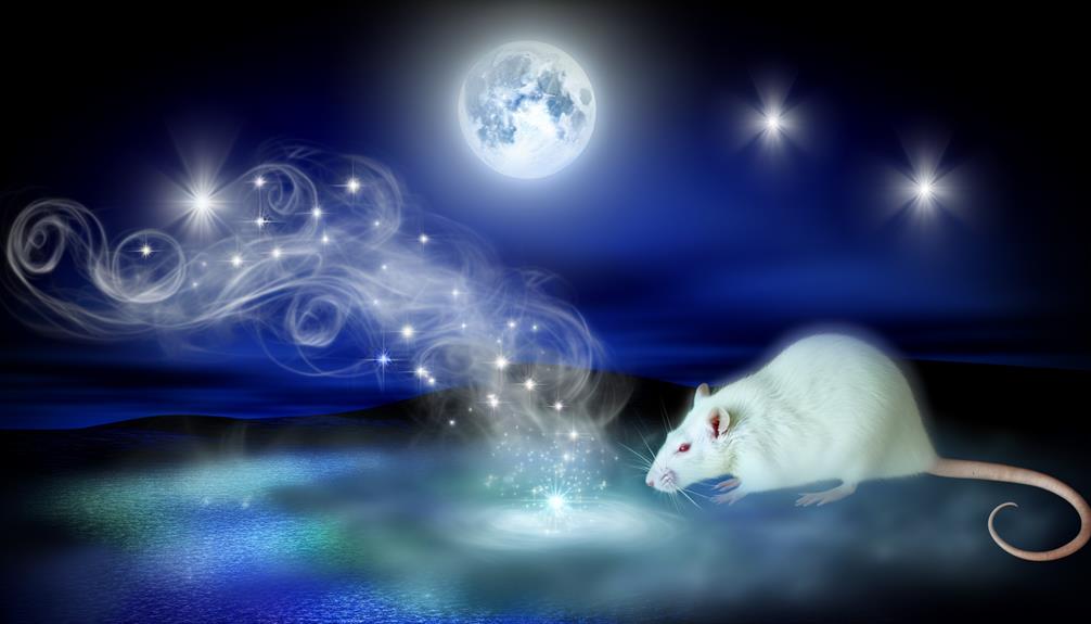 white rats symbolize purity transformation